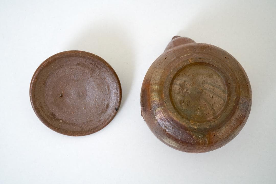 備前焼　茶器一式　急須　湯冷まし　湯のみ5客　木箱　未使用品