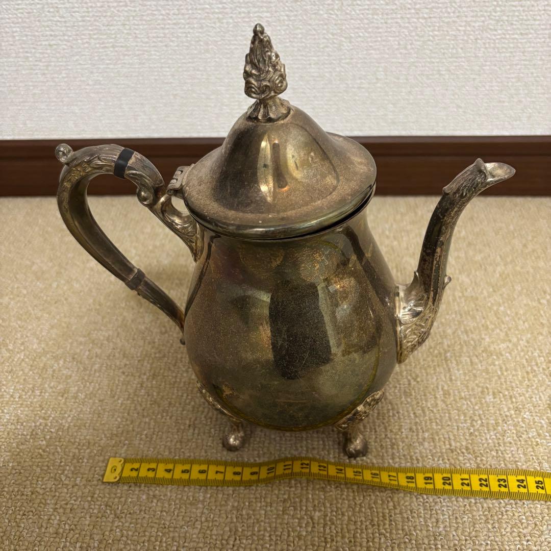イギリスアンティーク　ティーポット 銀食器 silver plated