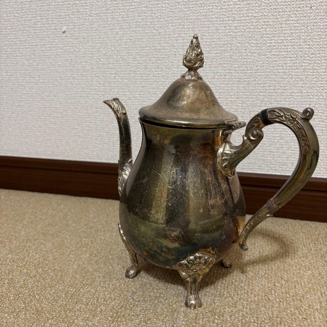 イギリスアンティーク　ティーポット 銀食器 silver plated