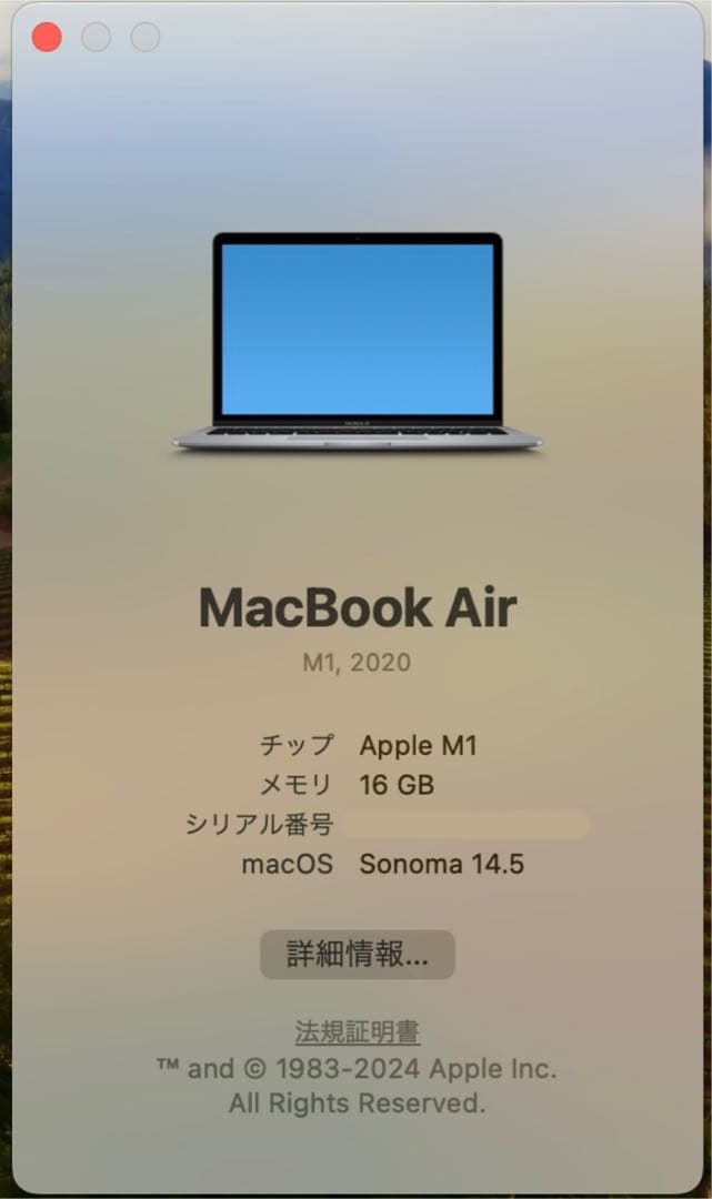 高性能&美品❗️MacBook Air 2020 M1チップ　16GB