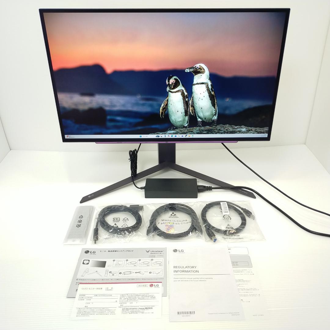 【未使用】LG ゲーミング モニター 27GS95QE-B 26.5インチ