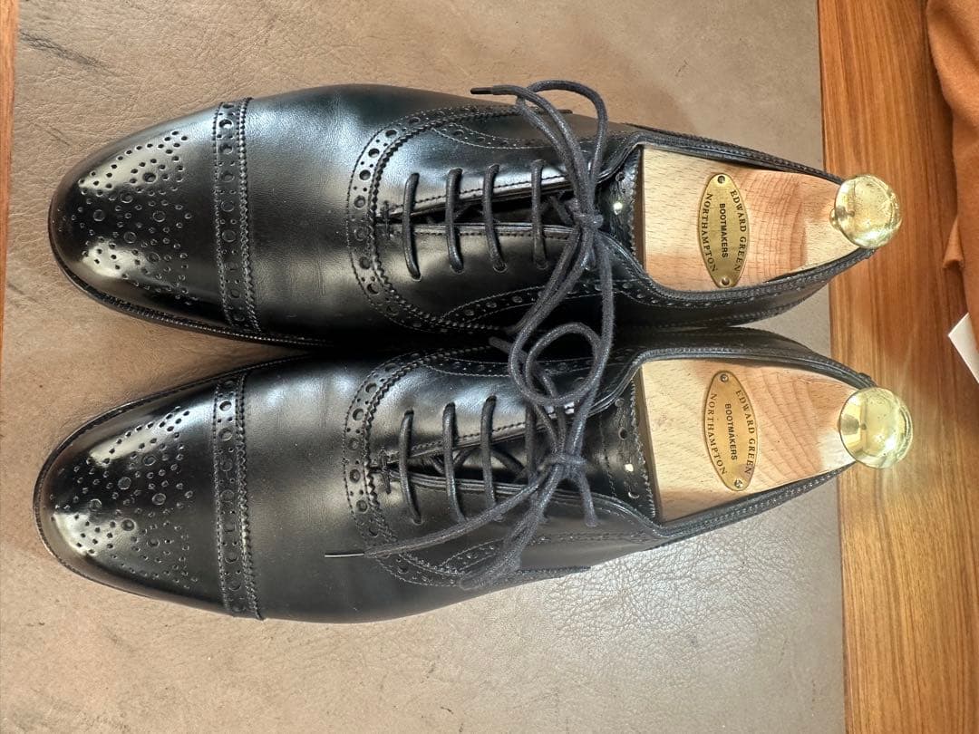 美品 エドワードグリーン カドガン ブラック 6.5 / 7 D 202