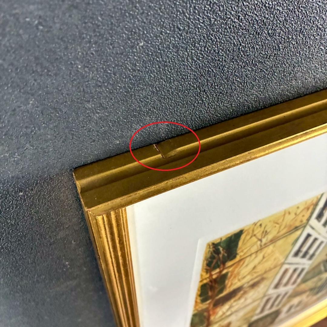 モーリス・ユトリロ「サン・セヴランの教会」リトグラフ 直筆サイン入 フランス巨匠