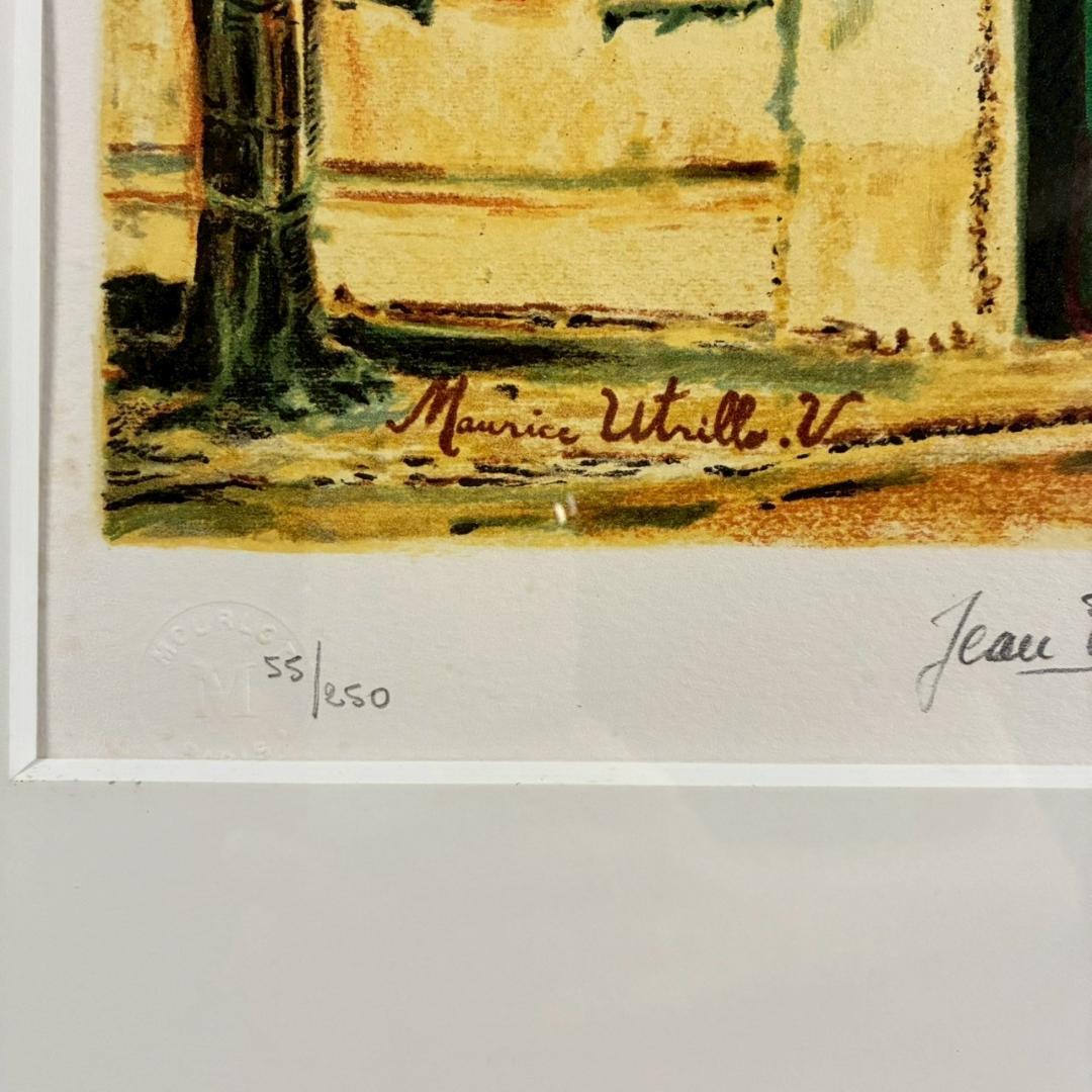 モーリス・ユトリロ「サン・セヴランの教会」リトグラフ 直筆サイン入 フランス巨匠