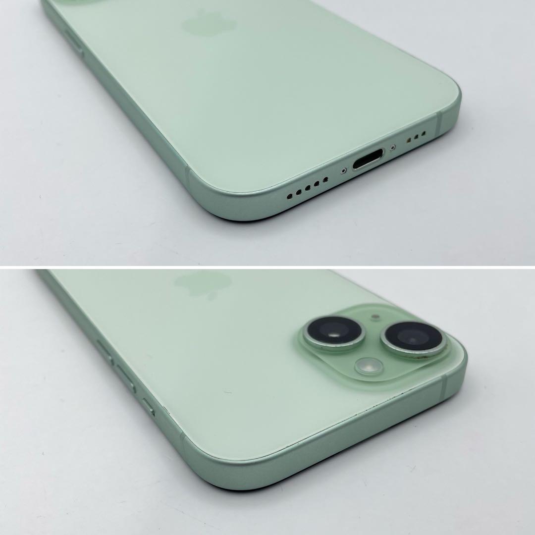 iPhone 15 128GB バッテリー100% グリーン SIMフリー