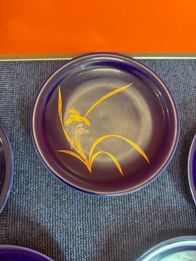 1960  香蘭社　金彩　皿　5客