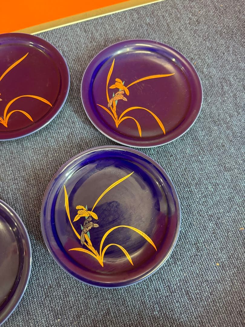 1960  香蘭社　金彩　皿　5客