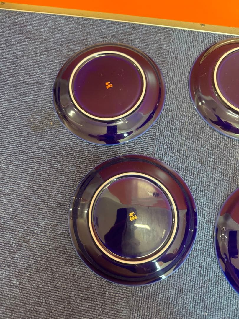 1960  香蘭社　金彩　皿　5客