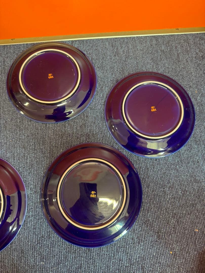 1960  香蘭社　金彩　皿　5客