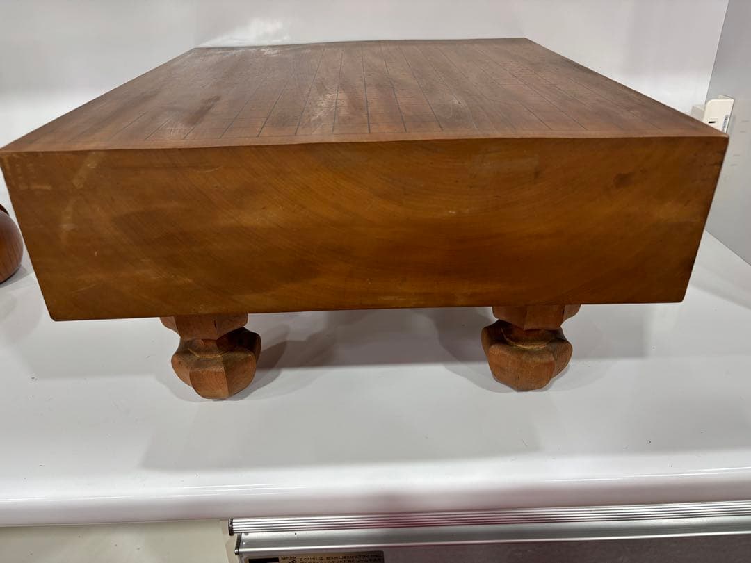 T63 木製囲碁盤と石セット 蛤 へそあり