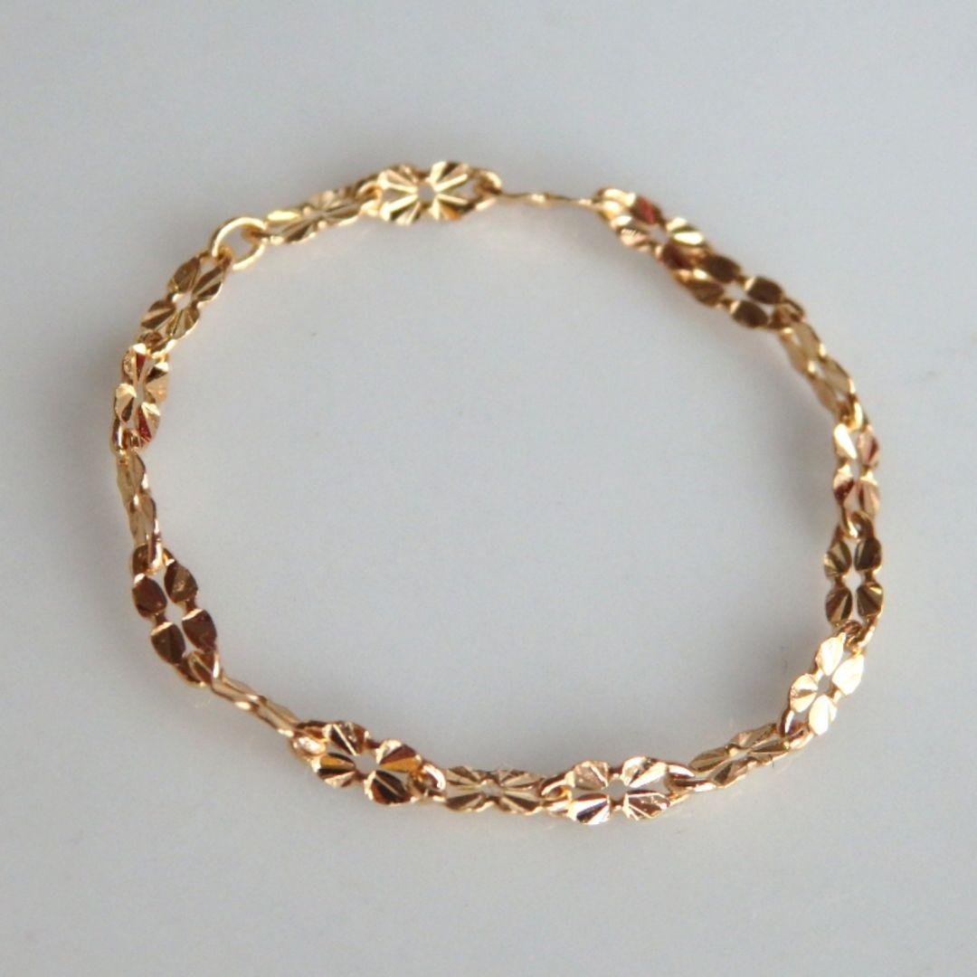 R　k18リング　クローバーチェーン　チェーンリング