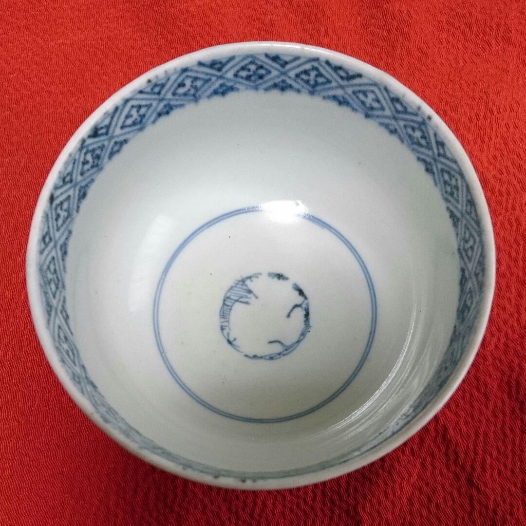 値下げ、古伊万里唐草文茶碗