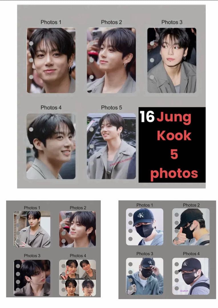 BTS Jungkook アコーディオンフォト(12カット)