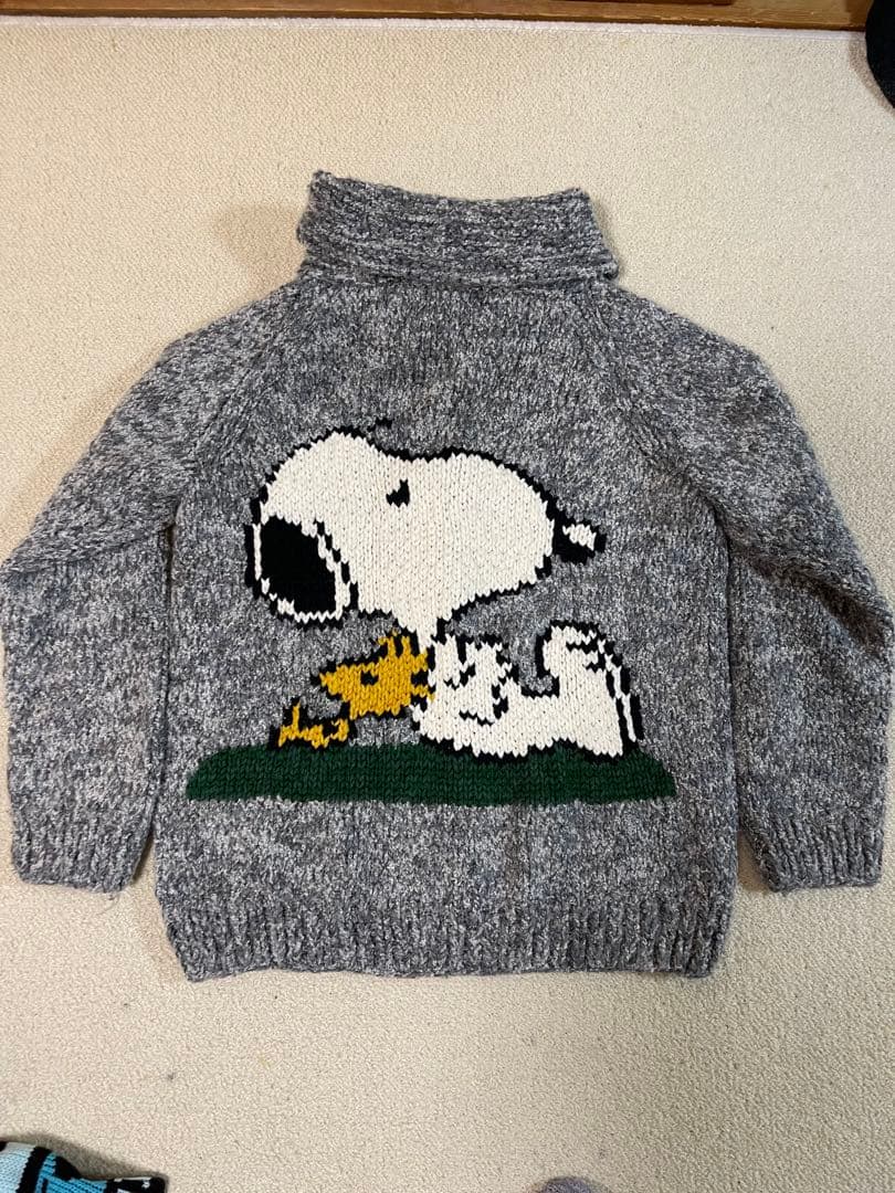 カウチンセーターメンズ　スヌーピー