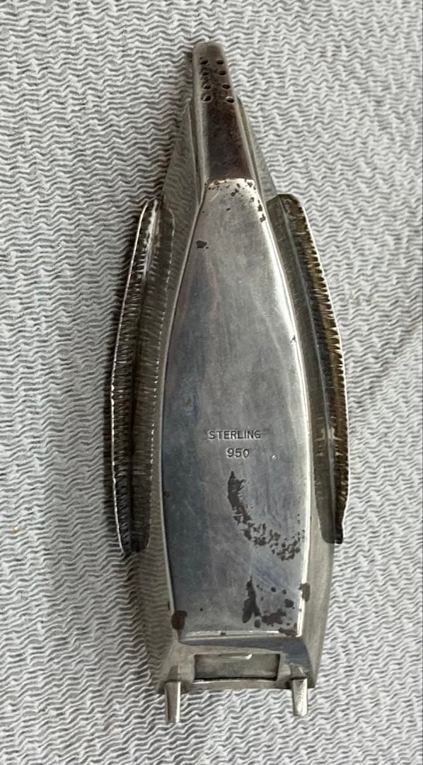 B357s 船形塩入れ　ソルトシェイカー　STERLING950 銀　調味料