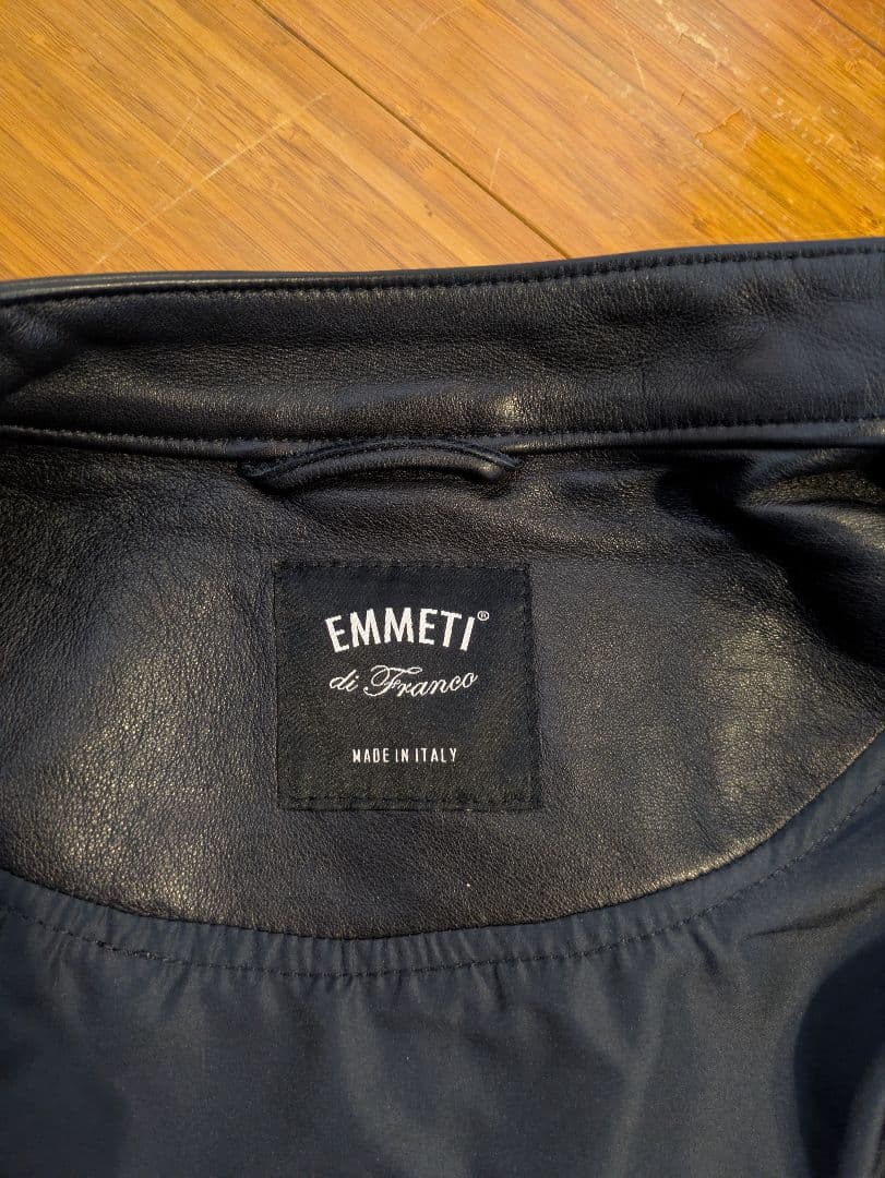 EMMETI エンメティ ブラック レザー シングルライダース 美品
