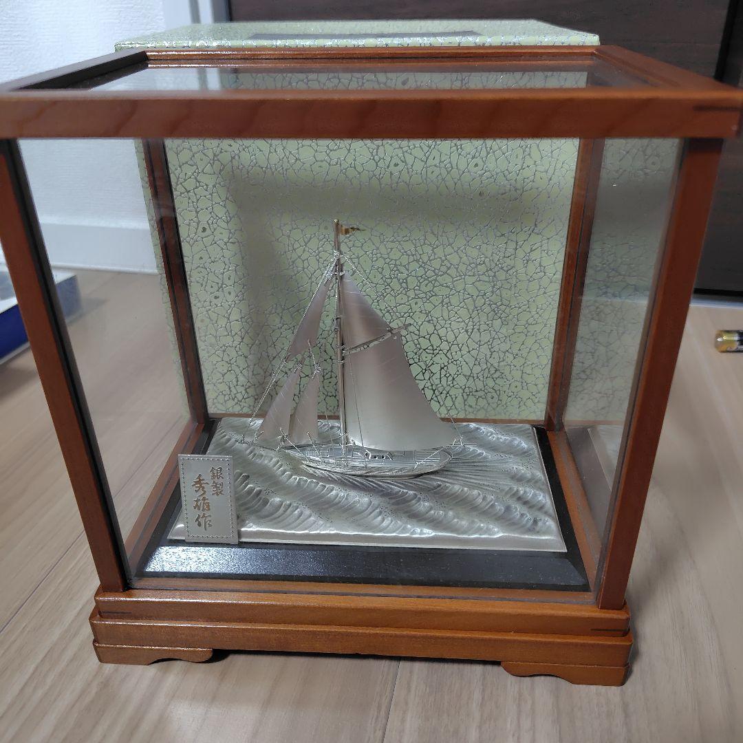 銀製ヨット 置物 シルバー製