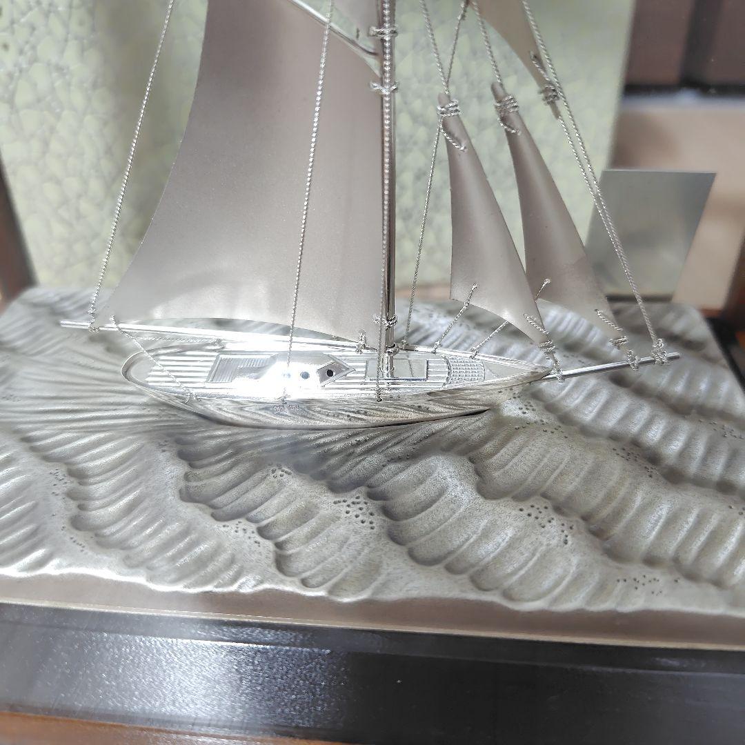銀製ヨット 置物 シルバー製
