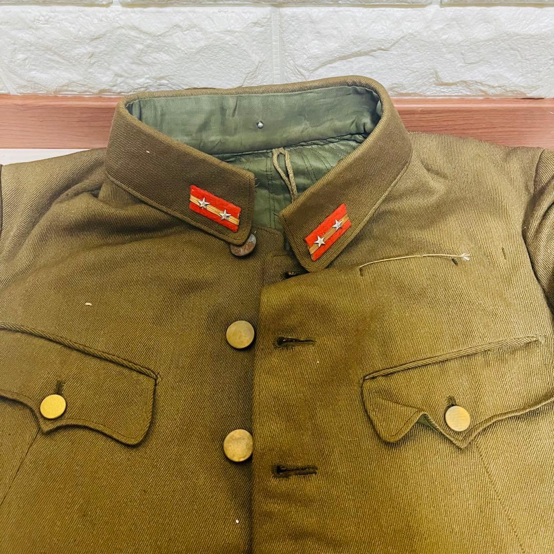 旧日本帝国陸軍 軍服上下 軍医中尉襟章