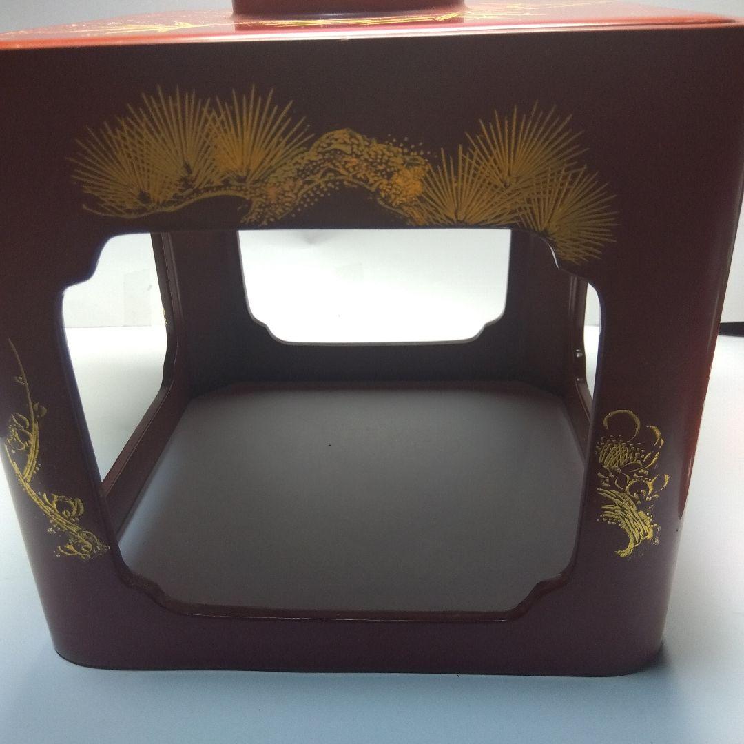 輪島塗　漆器三ッ組盃　沈金　虎の図　在銘　松竹梅　天然木　当日物　美品