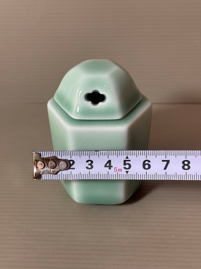2761 伊万里　虎仙　青磁　香炉　未使用
