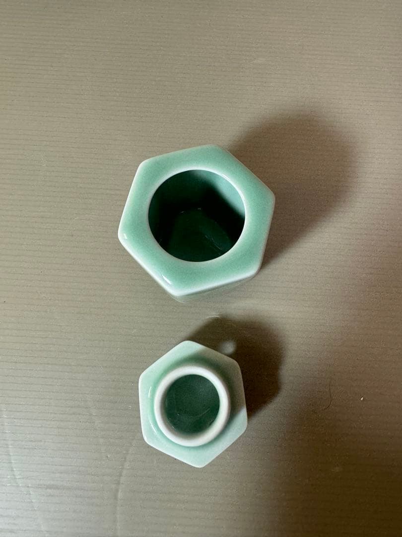 2761 伊万里　虎仙　青磁　香炉　未使用