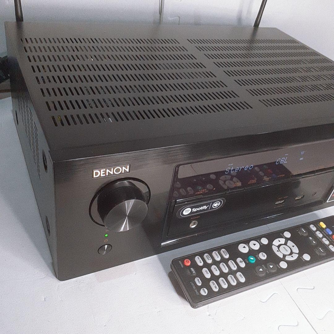 DENON AVアンプ AVR-X1400H リモコンSpotify対応美品
