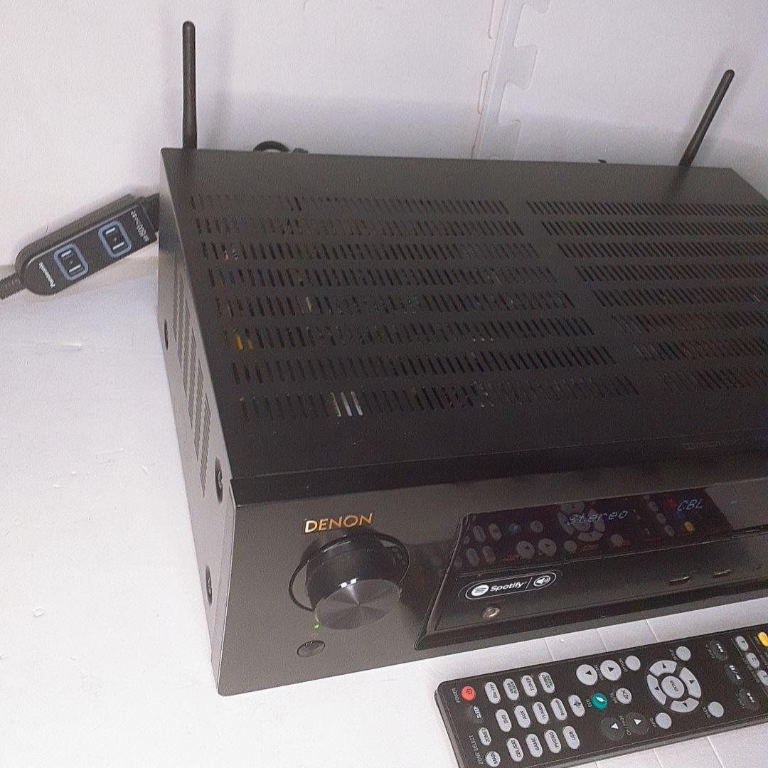 DENON AVアンプ AVR-X1400H リモコンSpotify対応美品