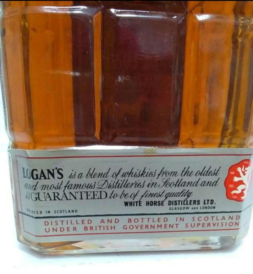 ローガンデラックス 旧ボトル LOGAN 古酒 ウイスキー 白ラベル レア 銀色