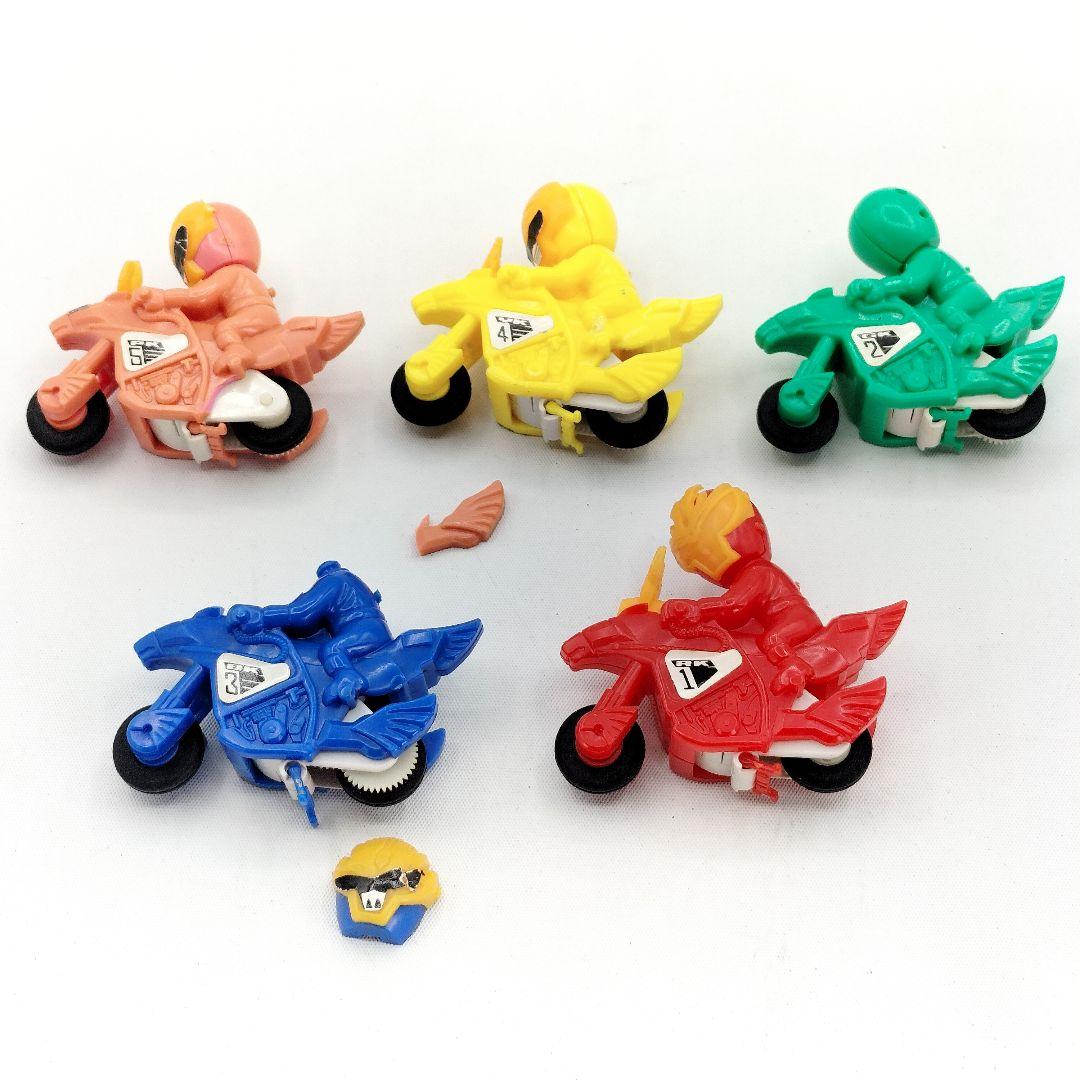 当時物 五星戦隊ダイレンジャー SD バイク フィギュア 食玩 5種 現状