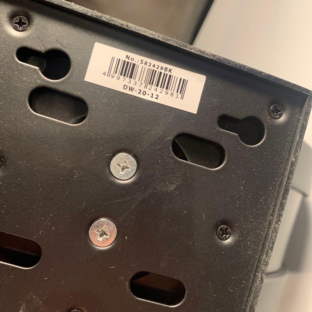 ダルトン ダブルフェイス ウォール クロック ブラック 壁付け両面時計