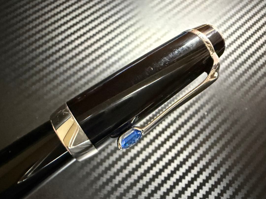 美品 モンブラン ボエム ブルー ローラーボール