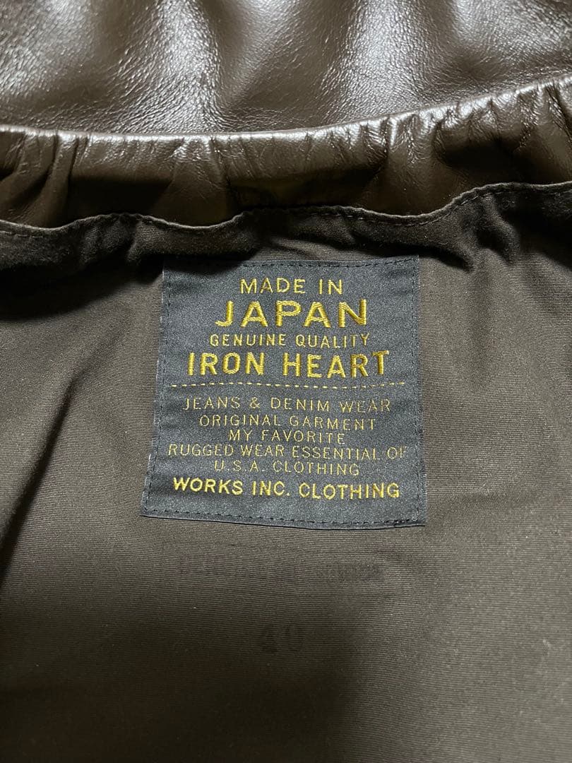 IRON HEART IHJ-129 ホースハイドジャケット L