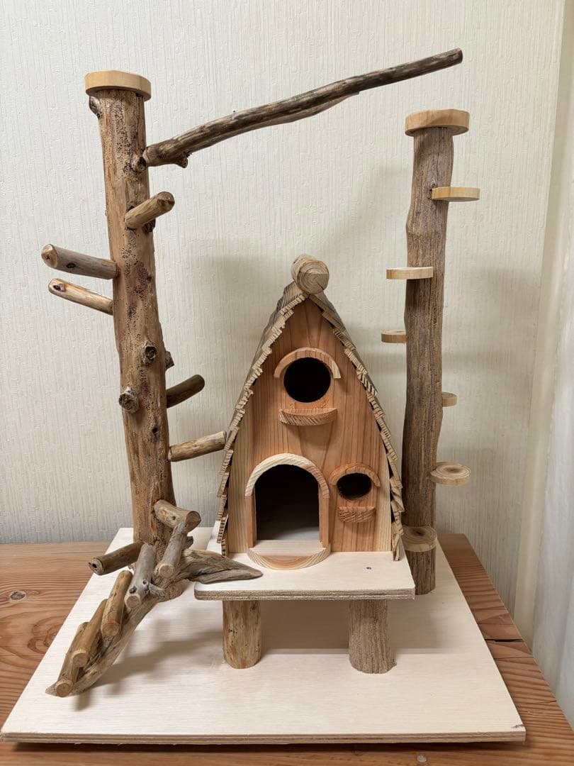 鳥インコ止まり木 流木バードアスレチック 大サイズバードジムバードトイパーチ