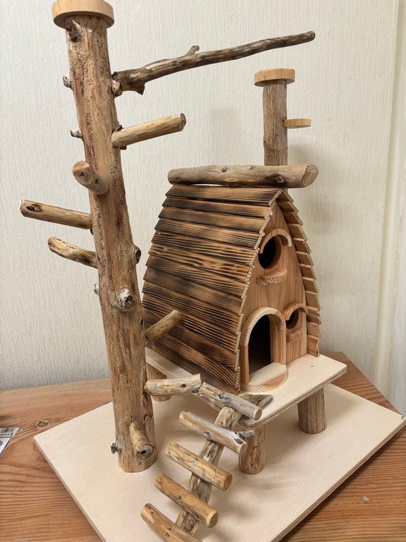 鳥インコ止まり木 流木バードアスレチック 大サイズバードジムバードトイパーチ