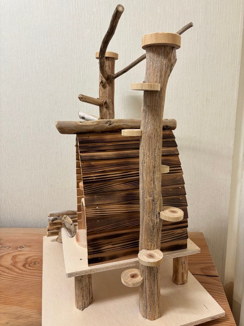 鳥インコ止まり木 流木バードアスレチック 大サイズバードジムバードトイパーチ