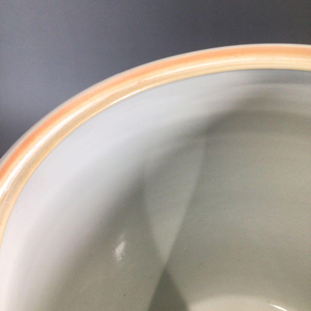 Ｐ６２５　水指　『膳所焼』『淡海ぜぜ　陽炎園造』『染付雲堂文』　共箱　茶道具