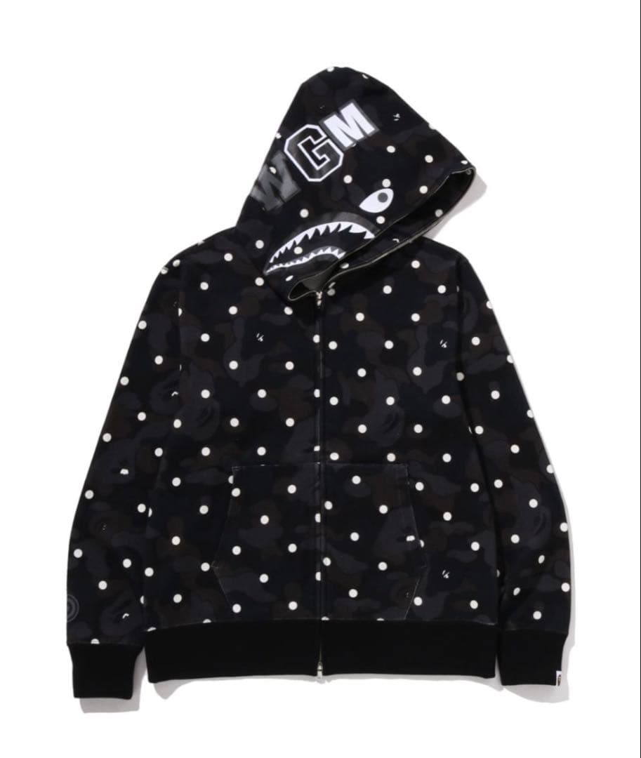 ア*面様 BAPE ABC DOT SHARK FULL ZIP HOODIE