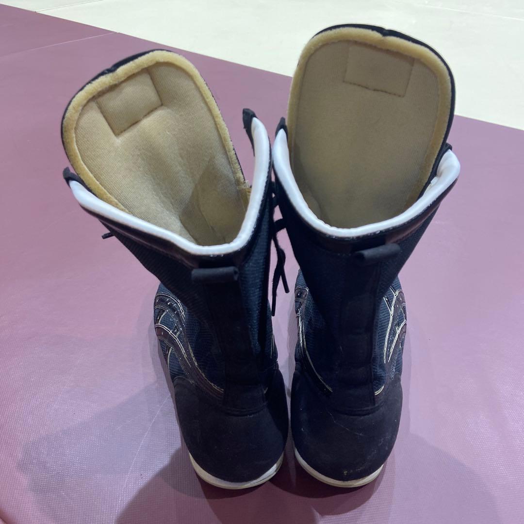 asics ボクシングシューズ ハイカット　ブラック