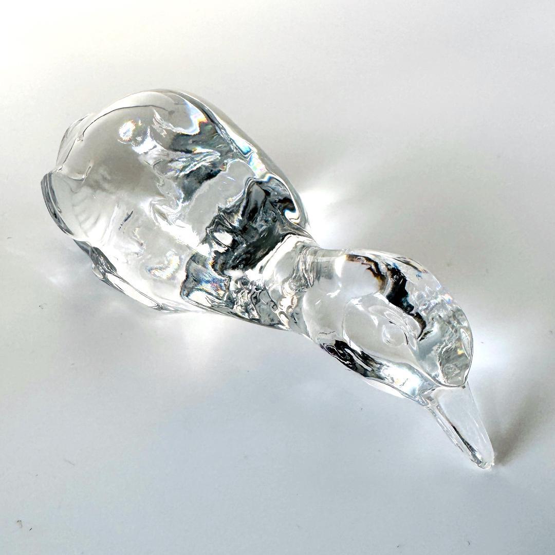 【バカラ】動物 カモ 置物 インテリア★美品★金運