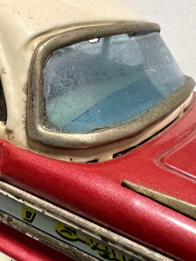 昭和レトロ初代プリンススカイライン　赤色　ブリキ BANDAIバンダイ