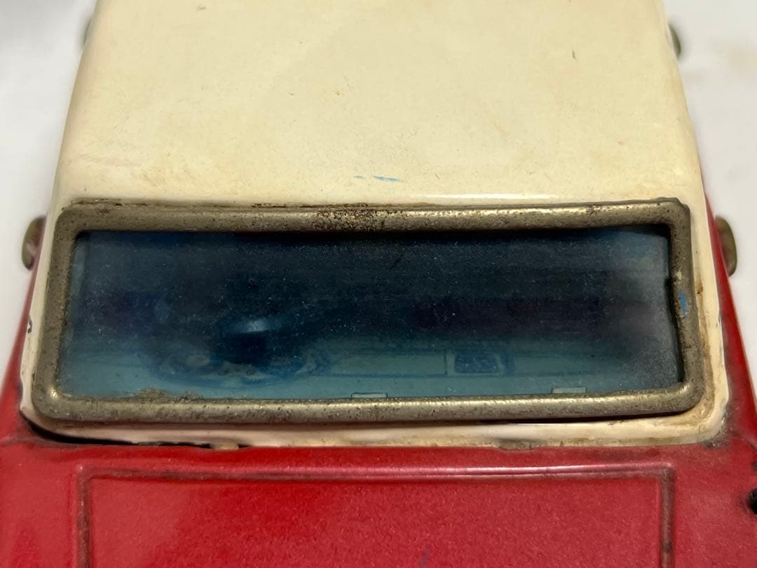 昭和レトロ初代プリンススカイライン　赤色　ブリキ BANDAIバンダイ