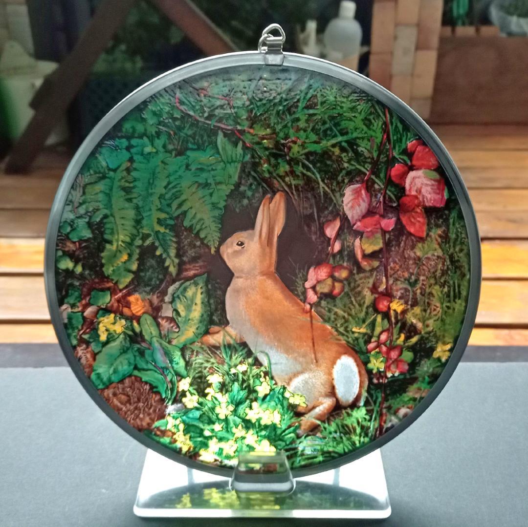 ウェッブ ステンドグラス Rabbitトロント・ステンドグラス社イースターバニー