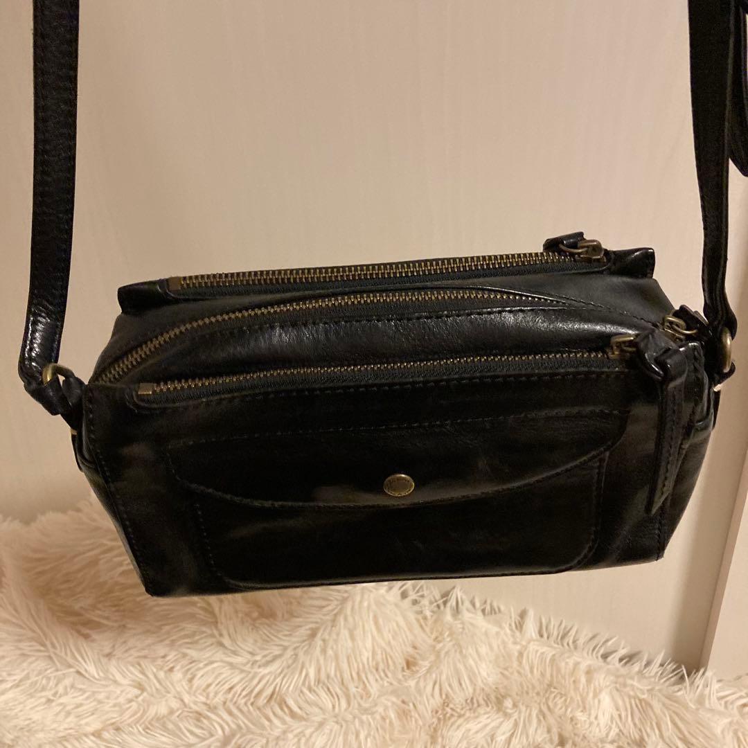 美品　ダコタ　DAKOTA レックス　カメラバッグ　ショルダー　レザー　黒