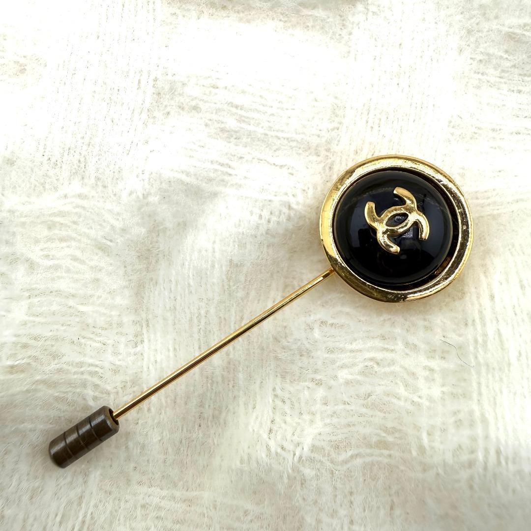 CHANEL シャネル ココマーク ピンブローチ ゴールド レディース