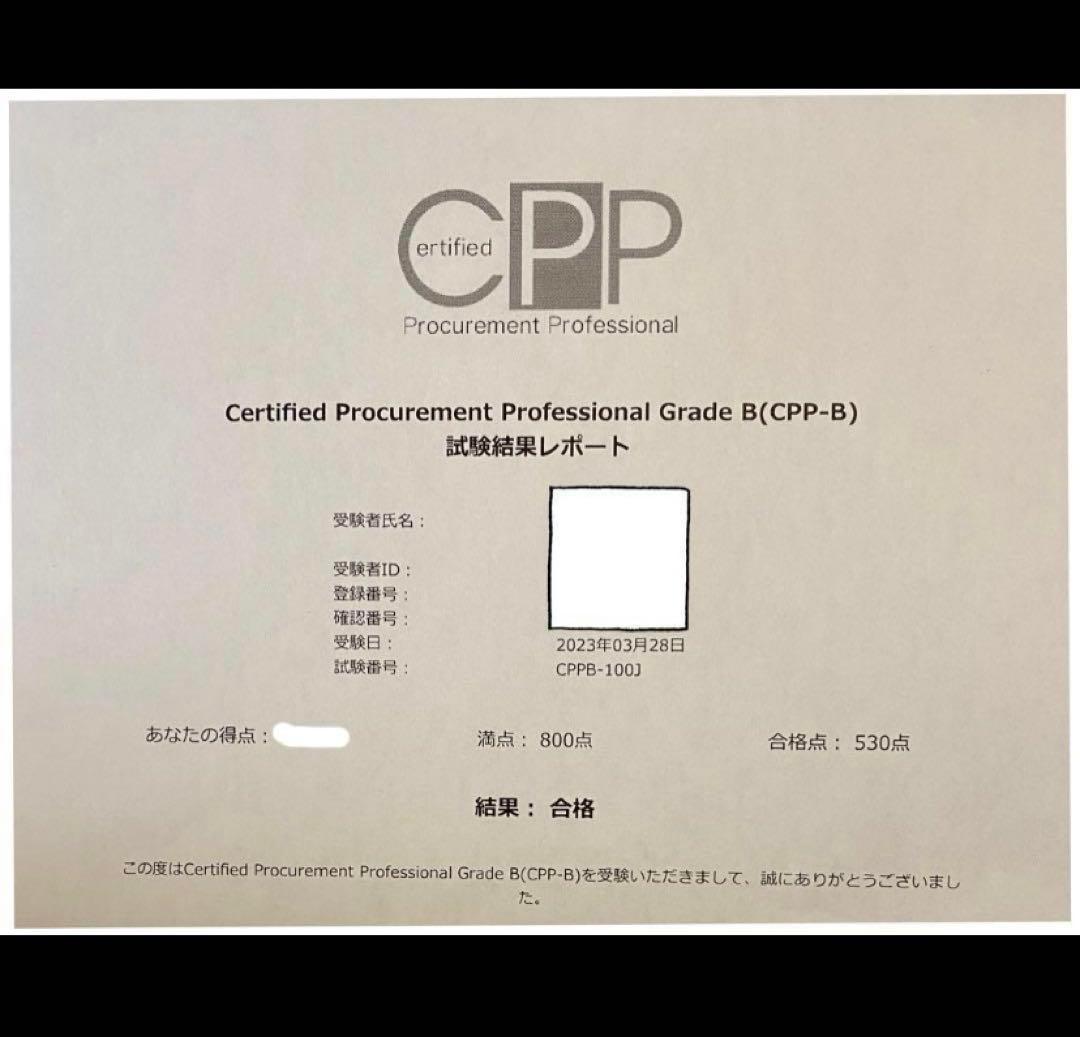 joe様　CPP-B調達プロフェッショナルフルセット　対策ノート　問題数555問