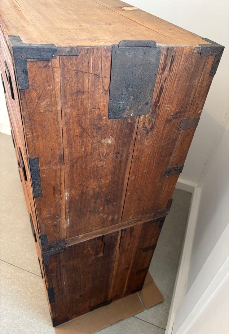 桐箪笥 4段 アンティーク 時代箪笥 和箪笥 古道具 古家具 明治