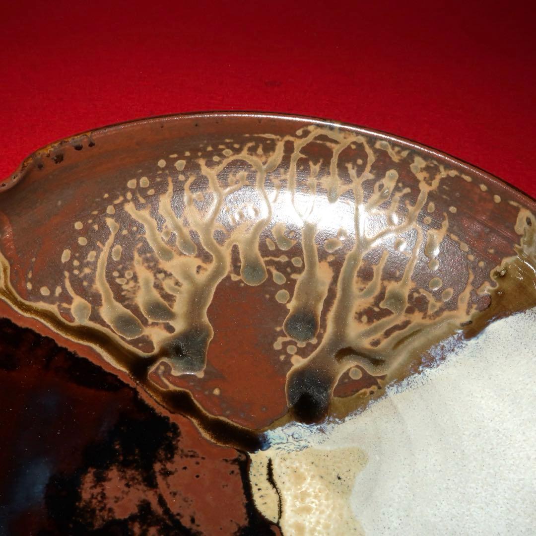 【茶道具】鬼丸碧山作　高取焼　菓子器