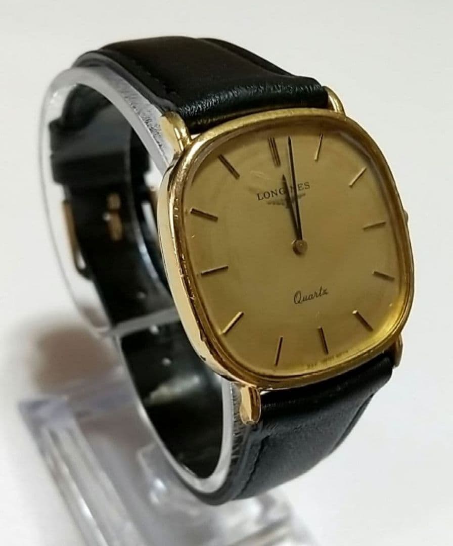 出品は1/4まで！最終値下げ！ロンジン クオーツ メンズ腕時計 ベルト社外品