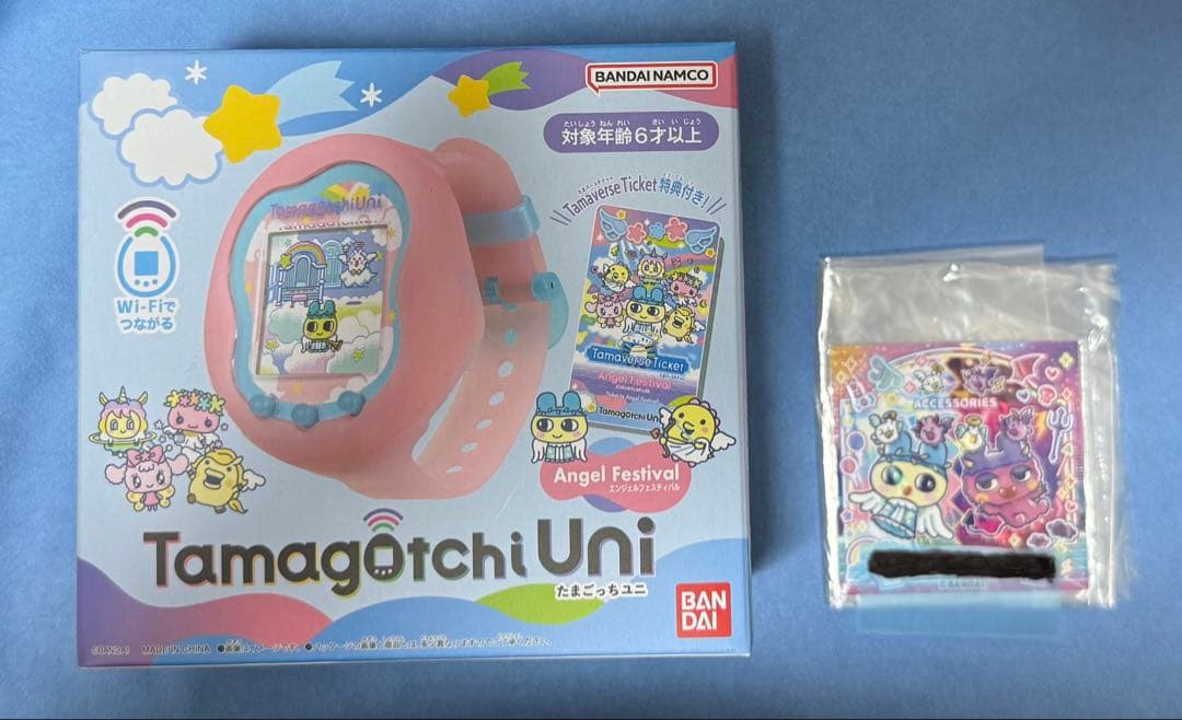 【新品未開封・ステッカー付き】たまごっちユニ　エンジェルフェスティバル